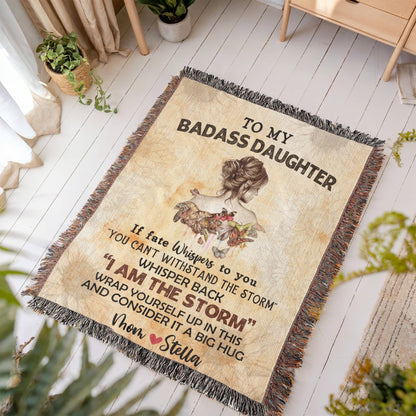 Personalized Woven Blanket for Daughter