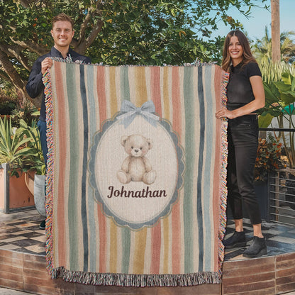 Baby Personalized Woven Blanket