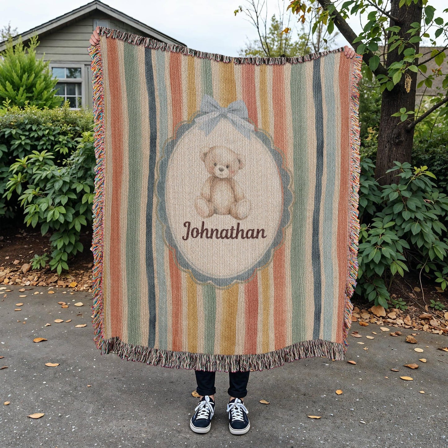Baby Personalized Woven Blanket