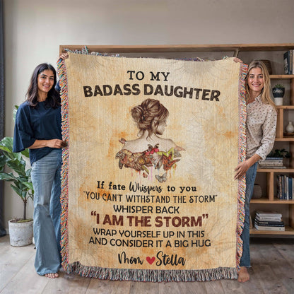 Personalized Woven Blanket for Daughter
