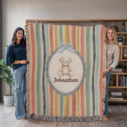 Baby Personalized Woven Blanket