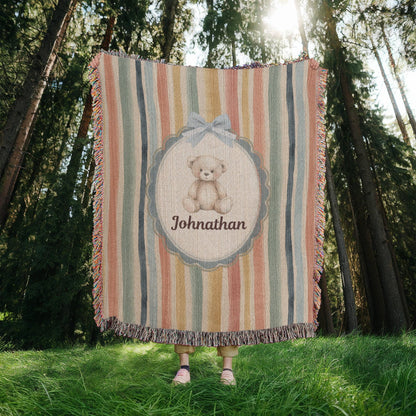 Baby Personalized Woven Blanket