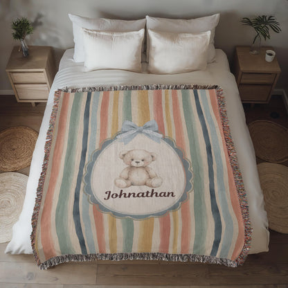 Baby Personalized Woven Blanket