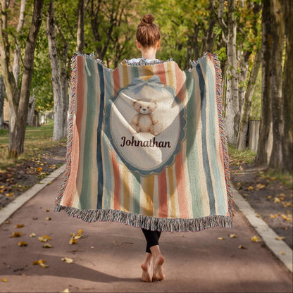 Baby Personalized Woven Blanket