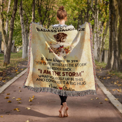 Personalized Woven Blanket for Daughter