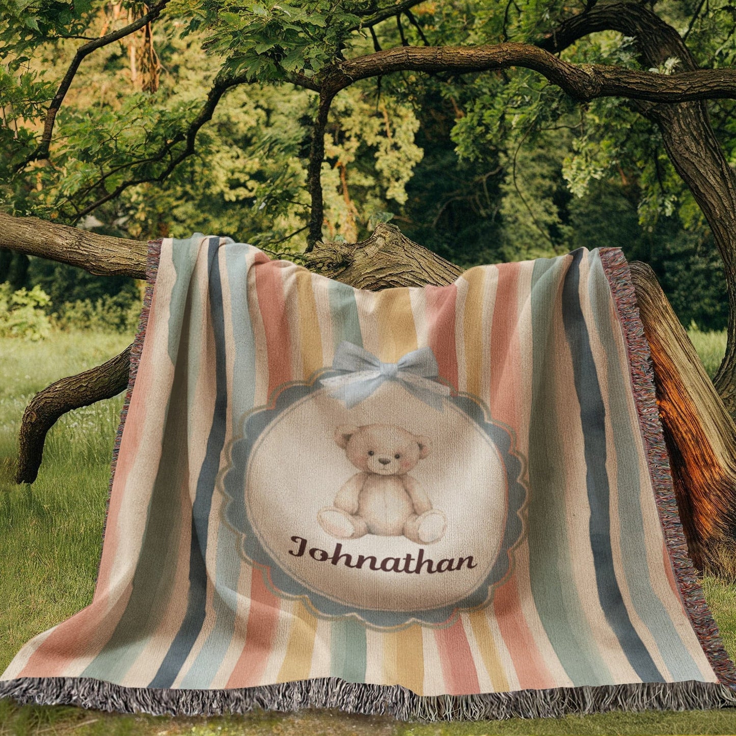 Baby Personalized Woven Blanket