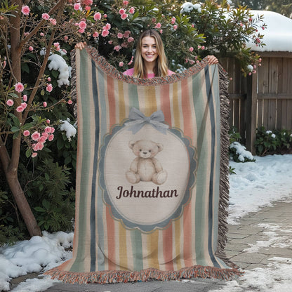 Baby Personalized Woven Blanket