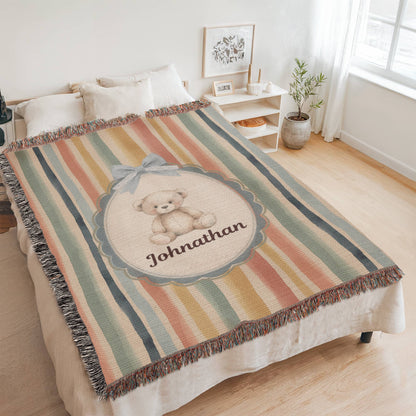 Baby Personalized Woven Blanket