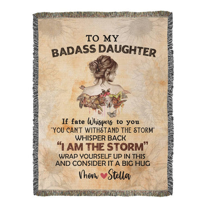 Personalized Woven Blanket for Daughter