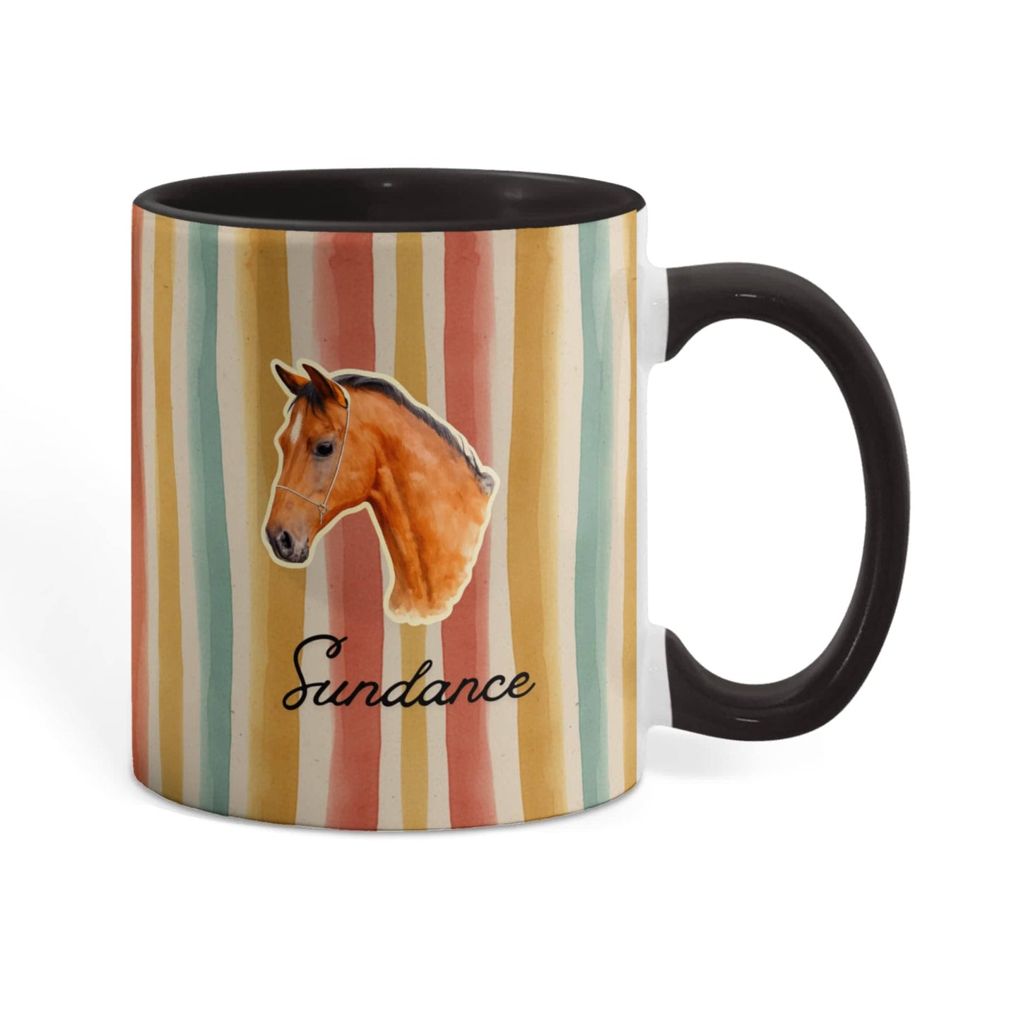Personalized Horse  Colorful mug