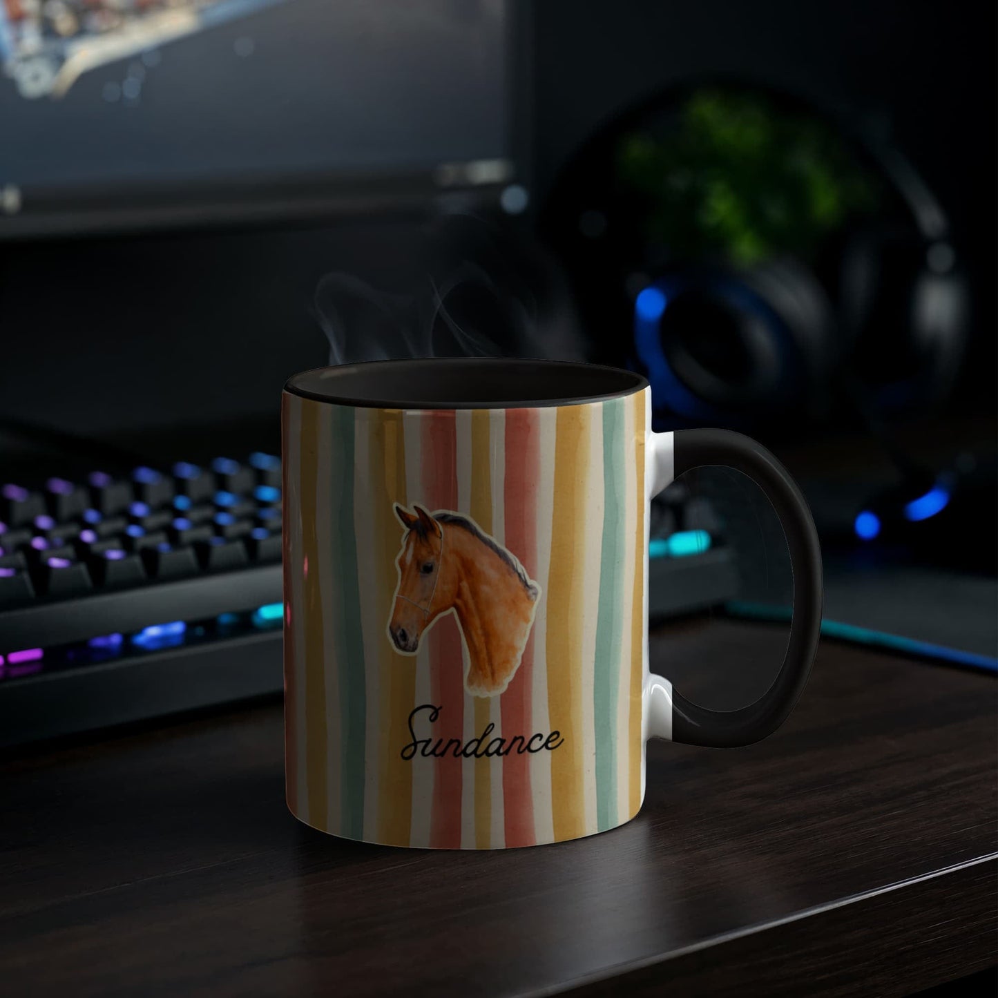 Personalized Horse  Colorful mug