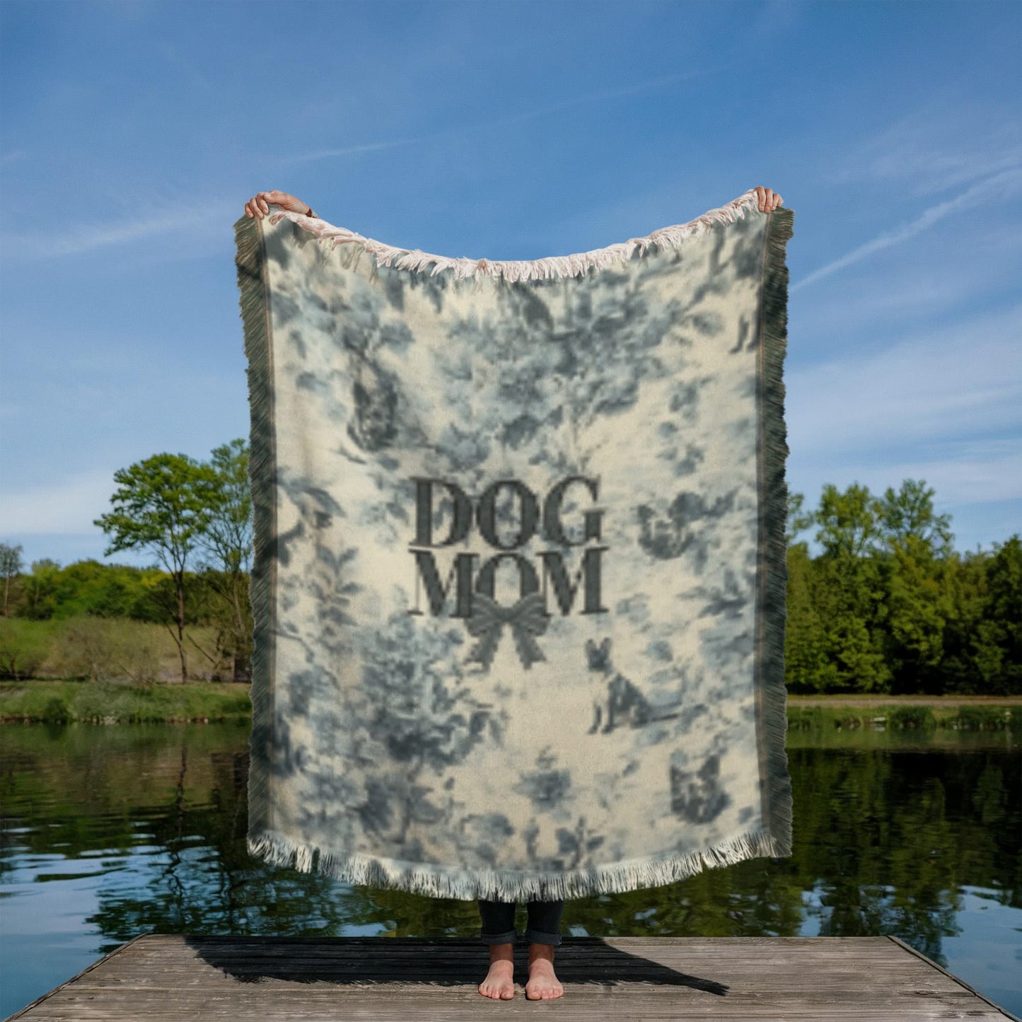 German Shepard Dog Mom Woven Blanket Gift
