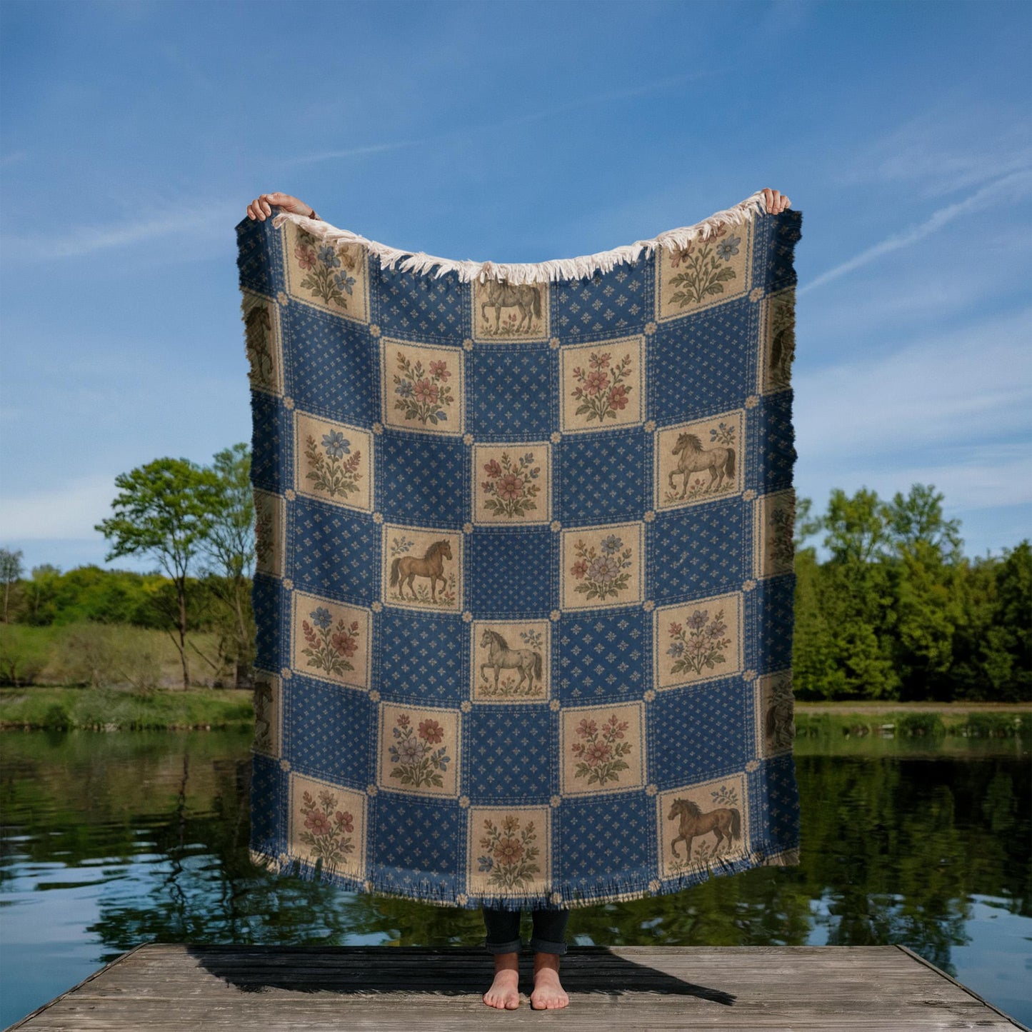 Horse Woven Blanket