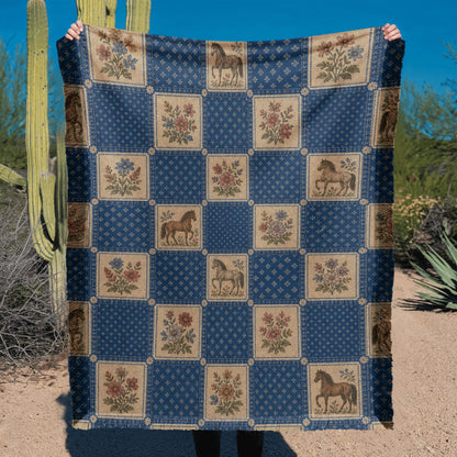 Horse Woven Blanket