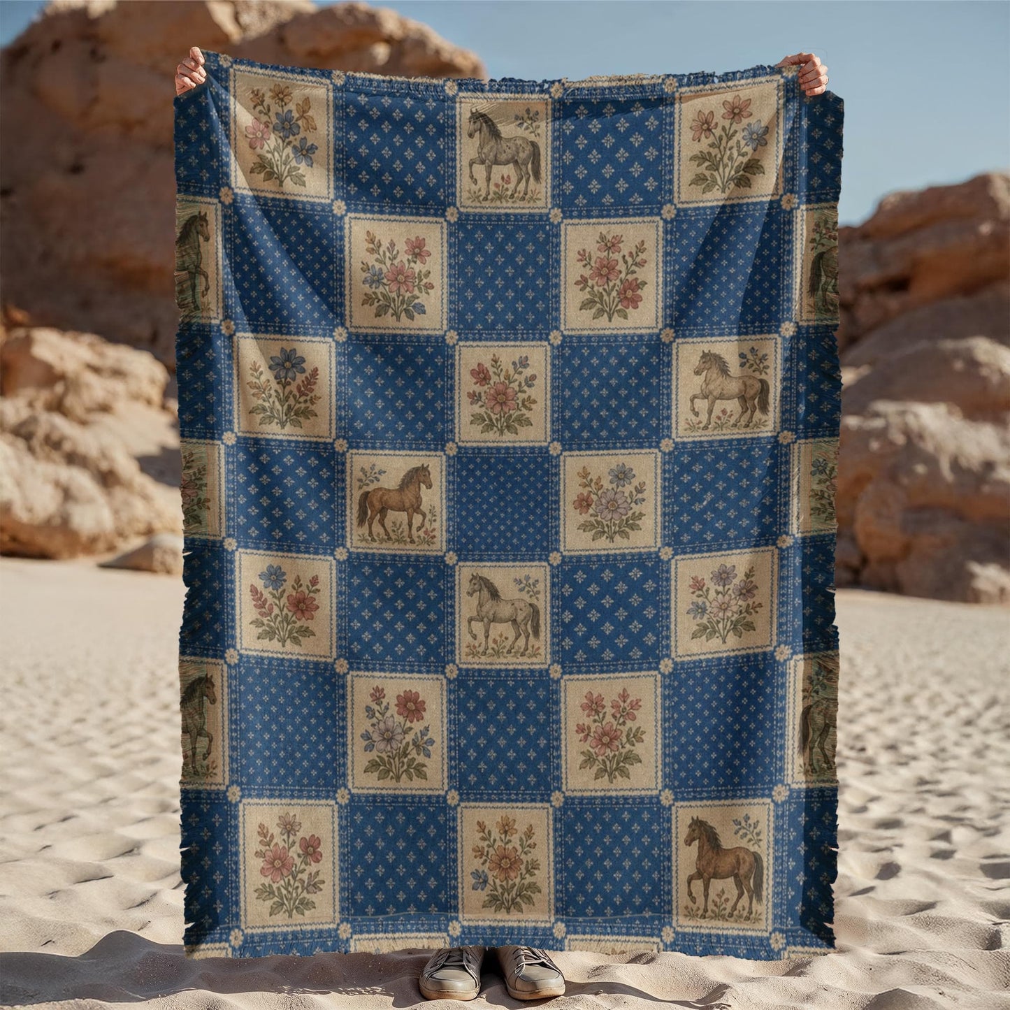 Horse Woven Blanket