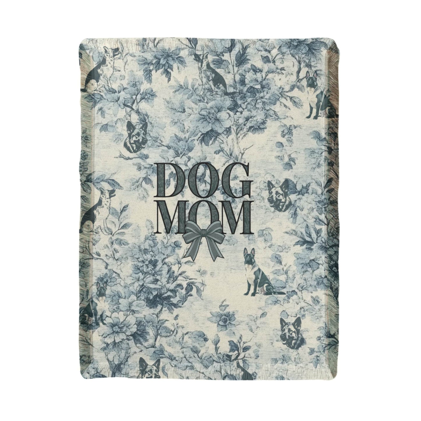 German Shepard Dog Mom Woven Blanket Gift