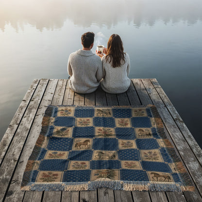 Horse Woven Blanket