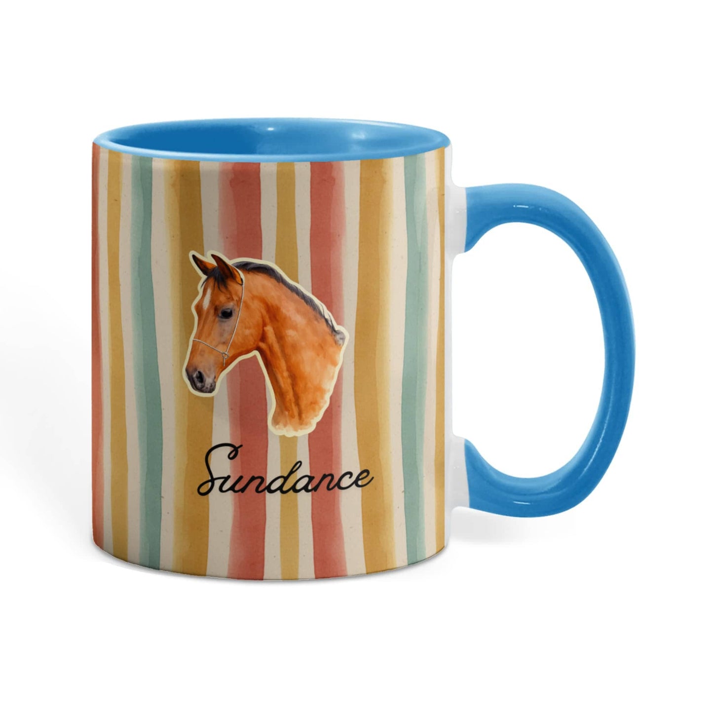 Personalized Horse  Colorful mug