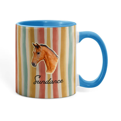 Personalized Horse  Colorful mug