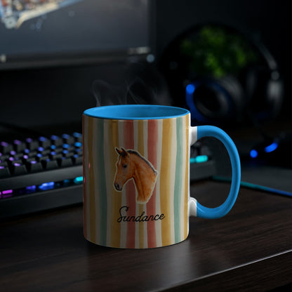 Personalized Horse  Colorful mug