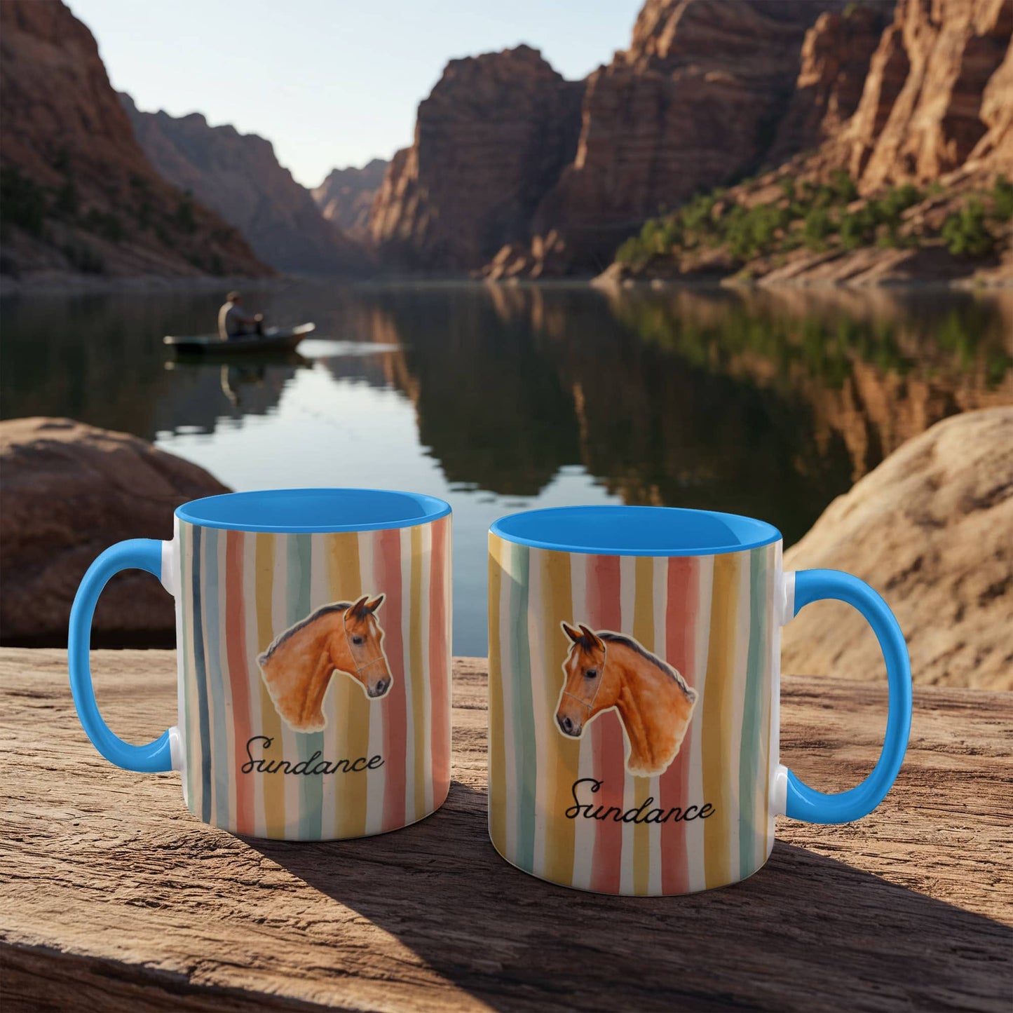 Personalized Horse  Colorful mug