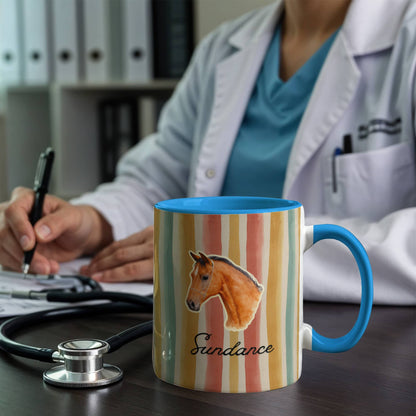 Personalized Horse  Colorful mug