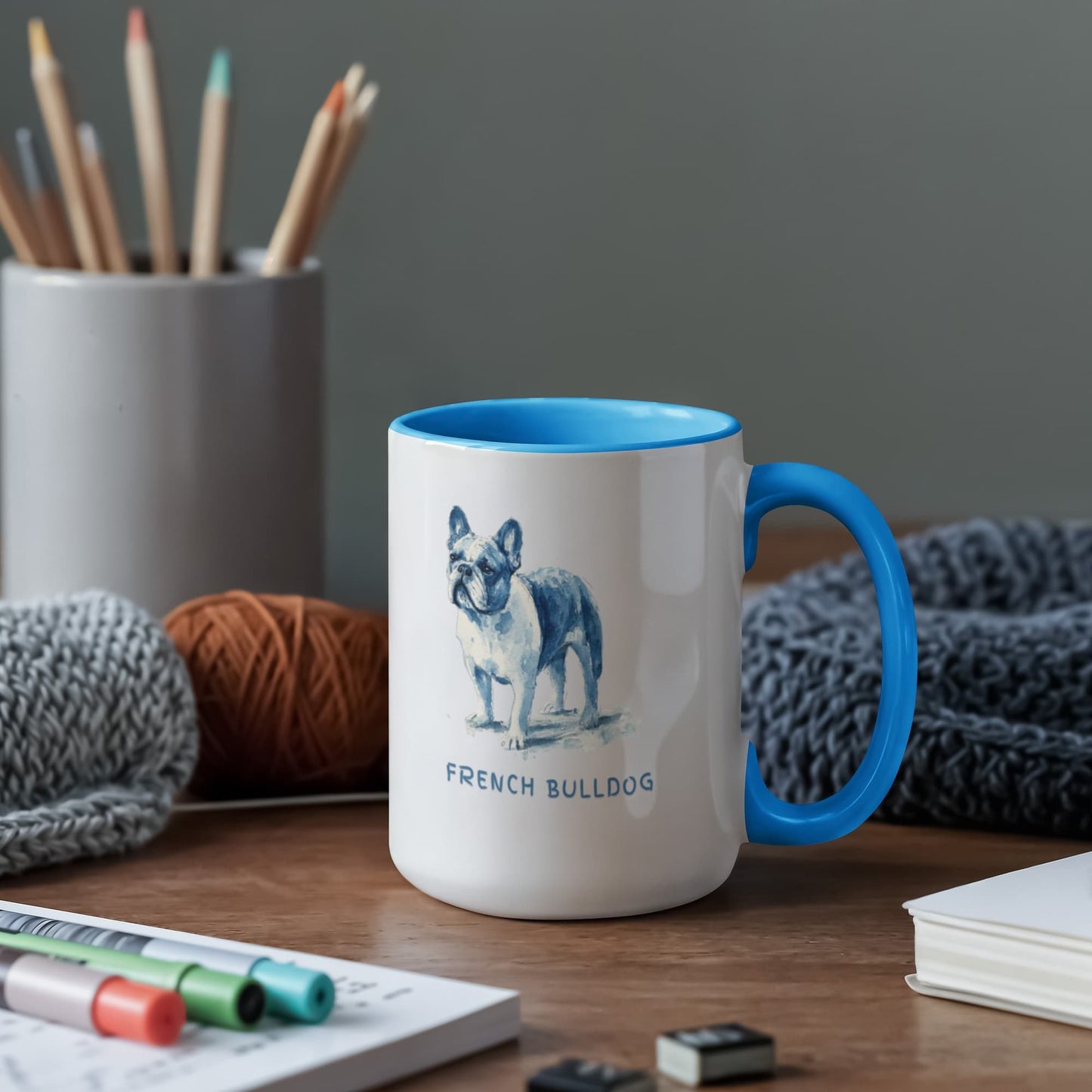 French Bulldog Colorful Mug