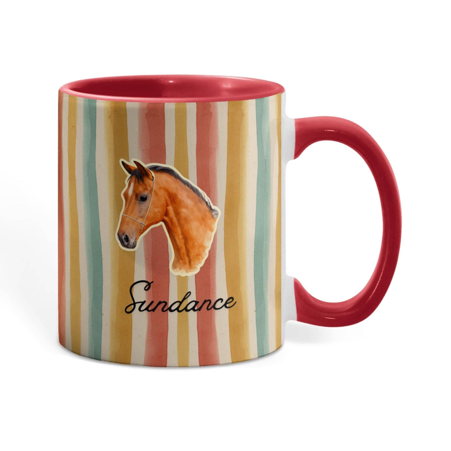 Personalized Horse  Colorful mug