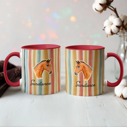 Personalized Horse  Colorful mug