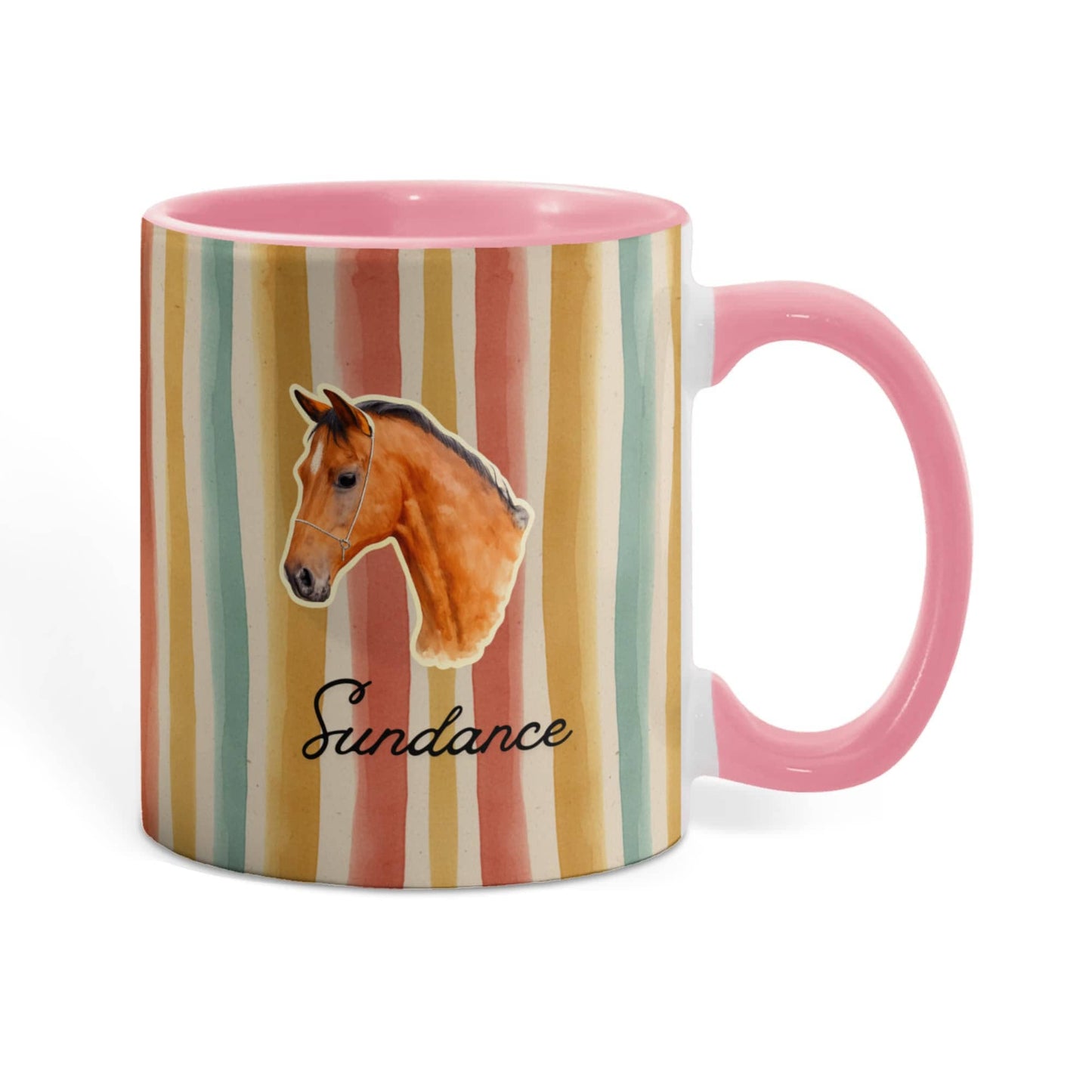Personalized Horse  Colorful mug