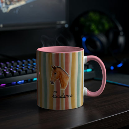 Personalized Horse  Colorful mug