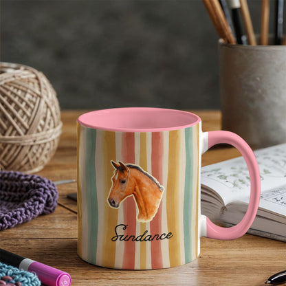 Personalized Horse  Colorful mug