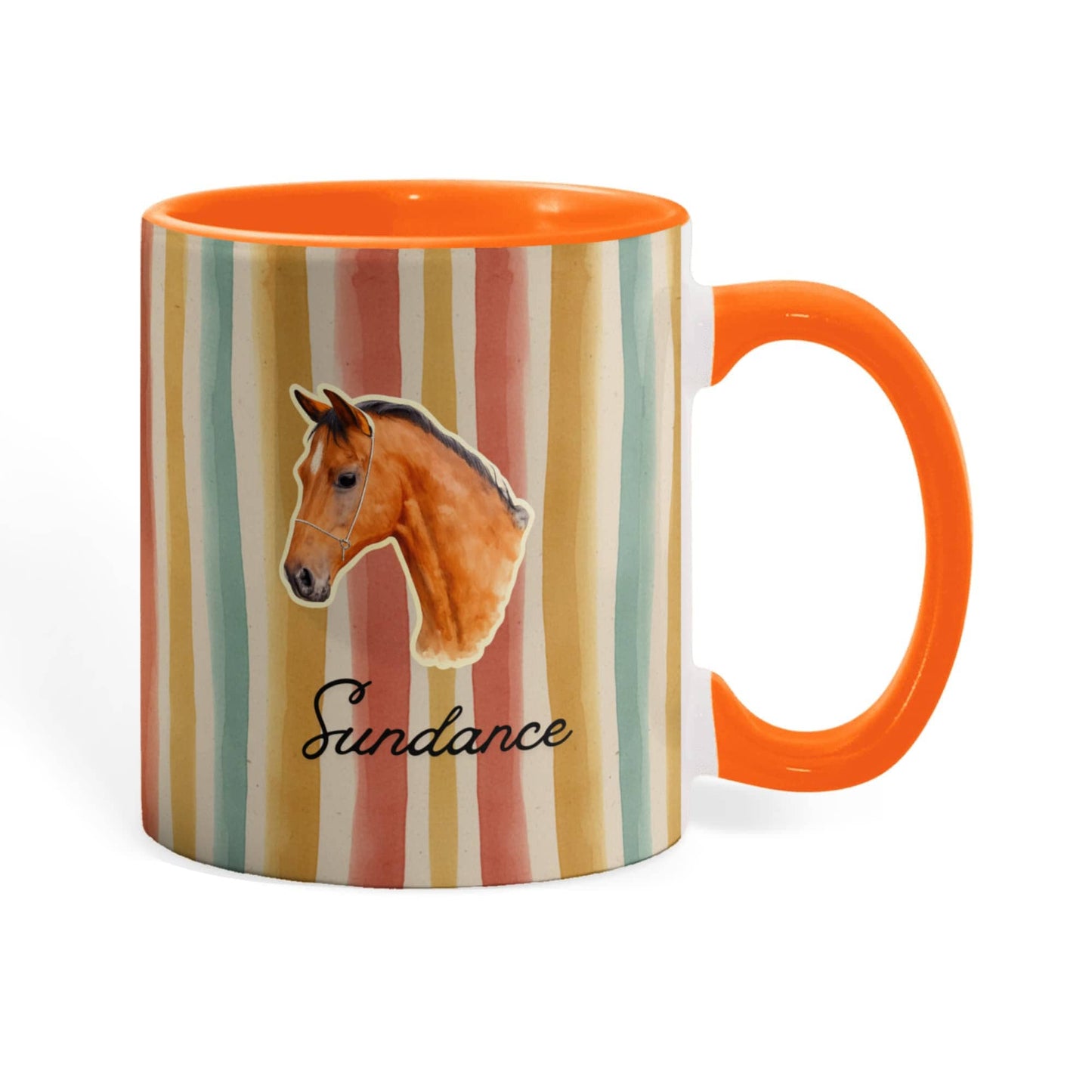 Personalized Horse  Colorful mug