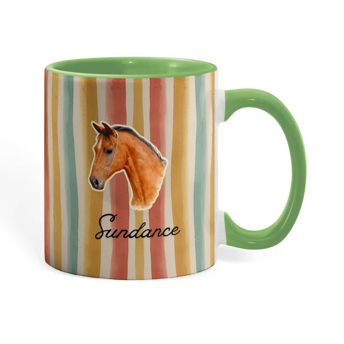 Personalized Horse  Colorful mug