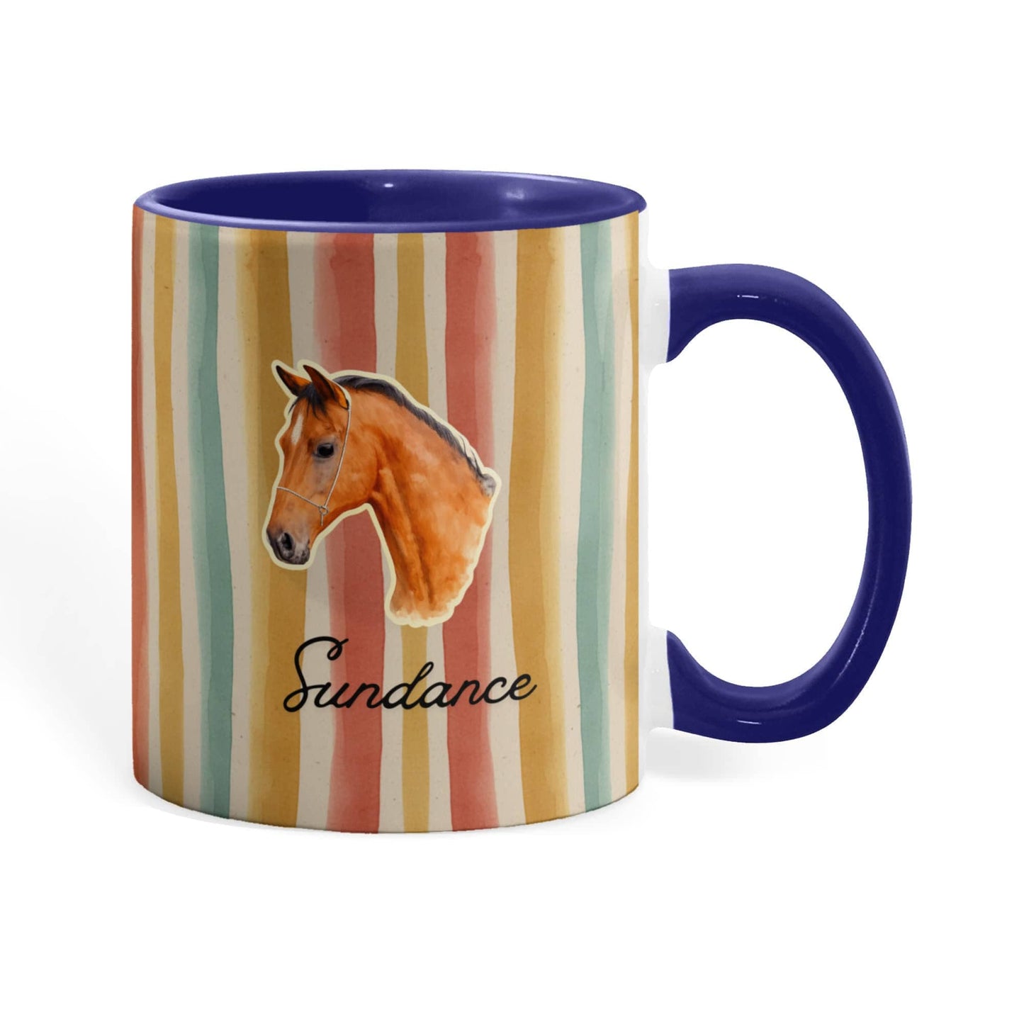 Personalized Horse  Colorful mug