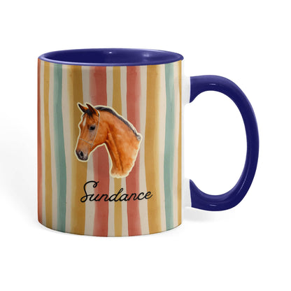 Personalized Horse  Colorful mug