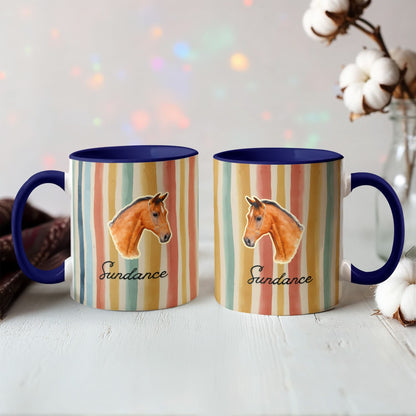 Personalized Horse  Colorful mug