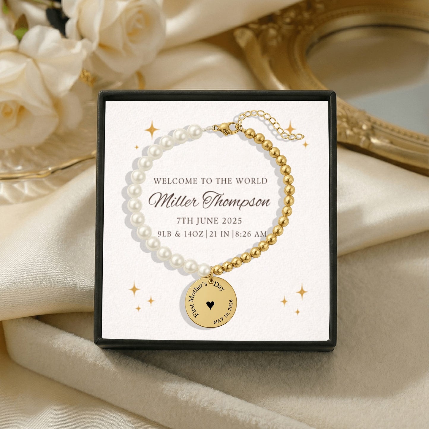 ownprint bracelet  Mother of Pearl