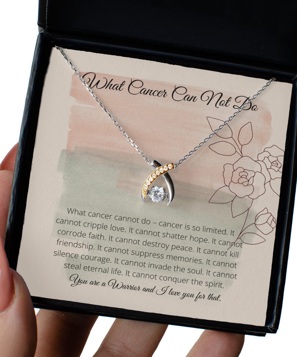 Cancer survivor necklace, cancer gift from friend, cancer card, strong women jewelry, cancer fighter necklace, cancer gift