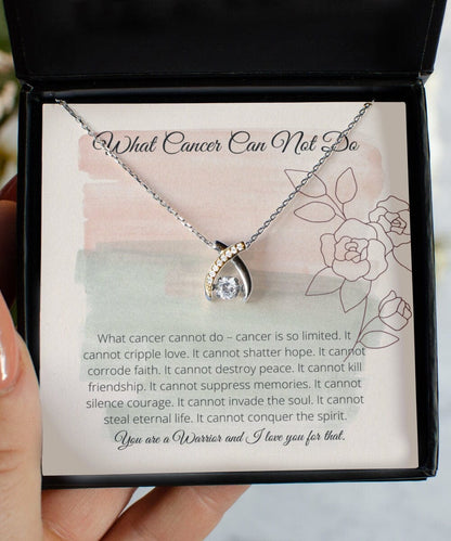 Cancer survivor necklace, cancer gift from friend, cancer card, strong women jewelry, cancer fighter necklace, cancer gift