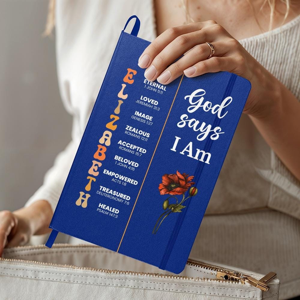 God Says I Am Personalized Christian Prayer Everyday Journal Gifts For Her Colorful Notebook Bible Verse Positive Affirmation For Birthday