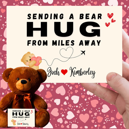 Personalized Teddy Bear Sending a Bear Hug