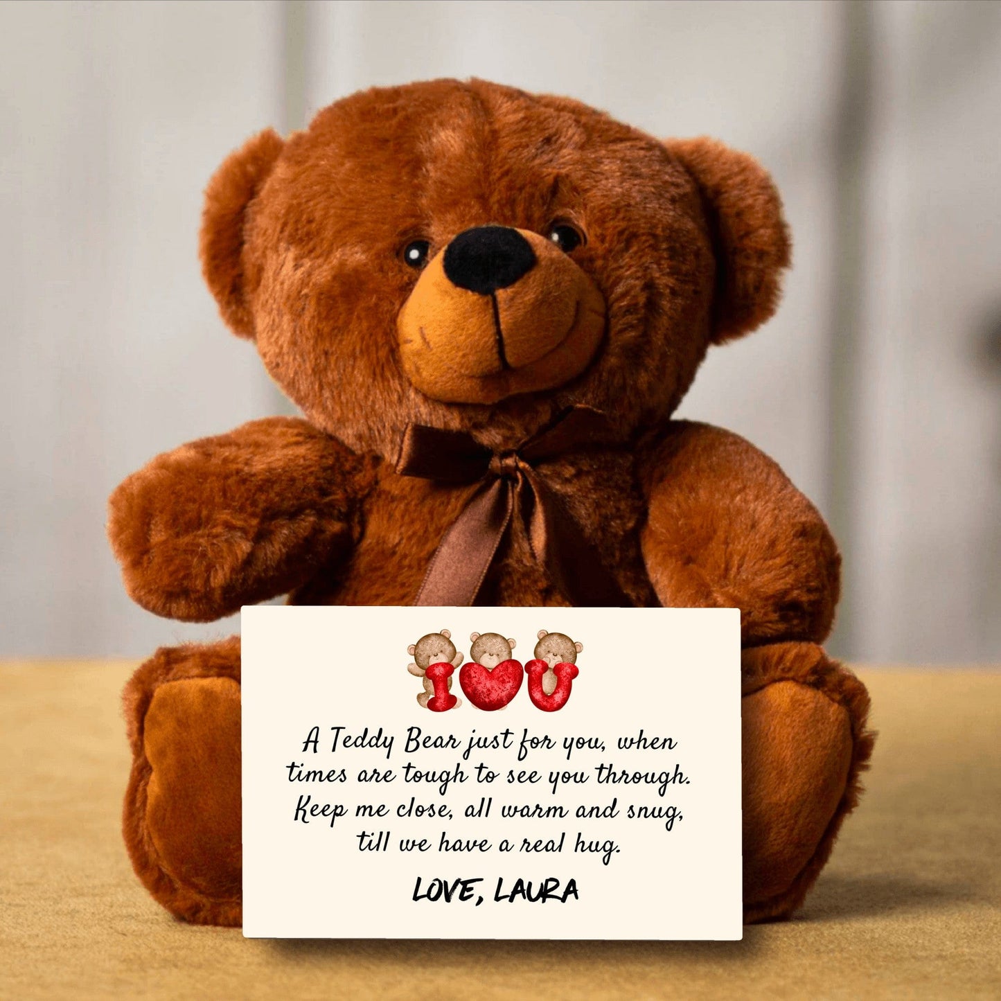 Personalized I Love You Teddy Bear