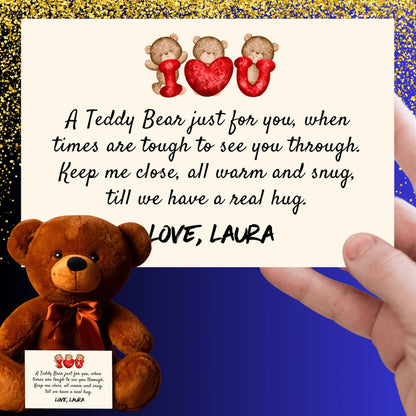 Personalized I Love You Teddy Bear