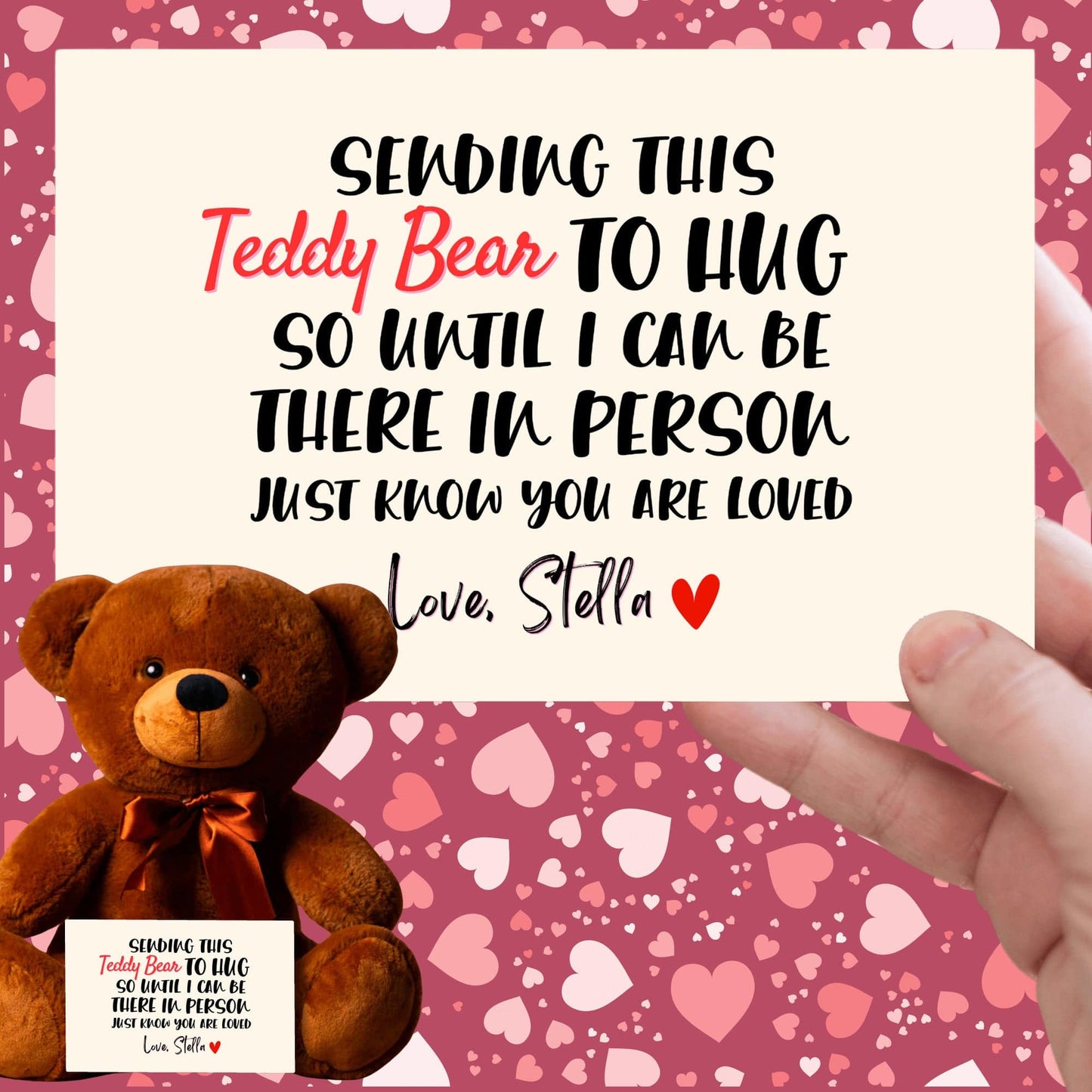 Sending This Teddy Bear To Hug Gift