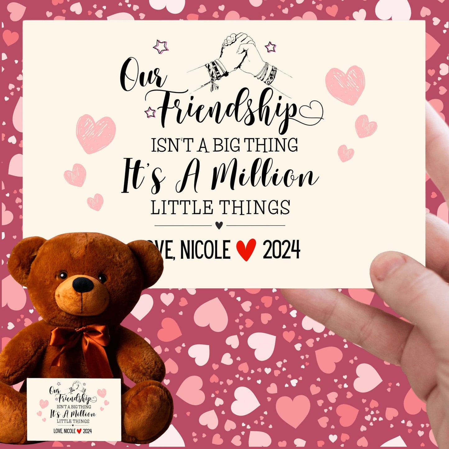 Our Friendship Teddy Bear Gift