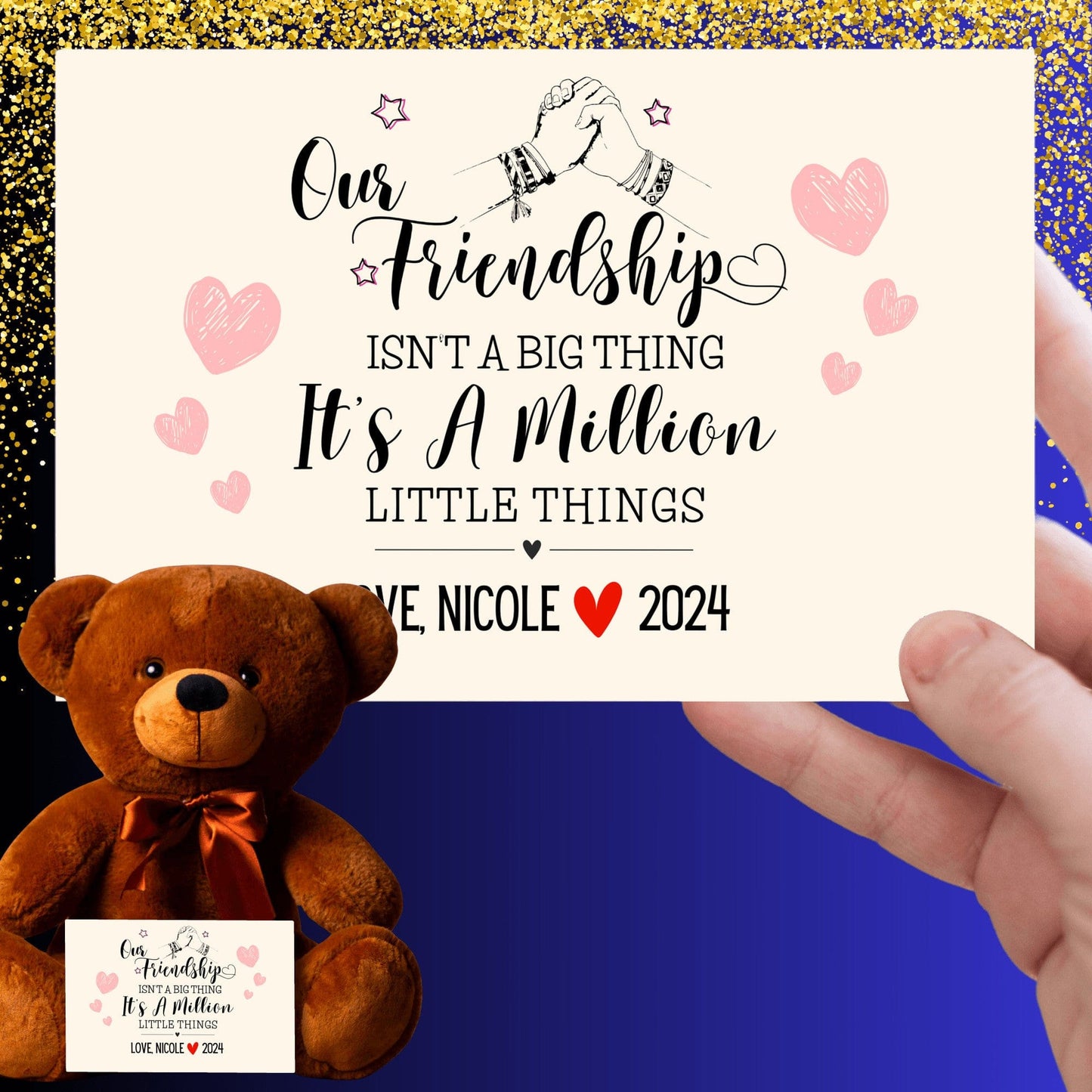 Our Friendship Teddy Bear Gift