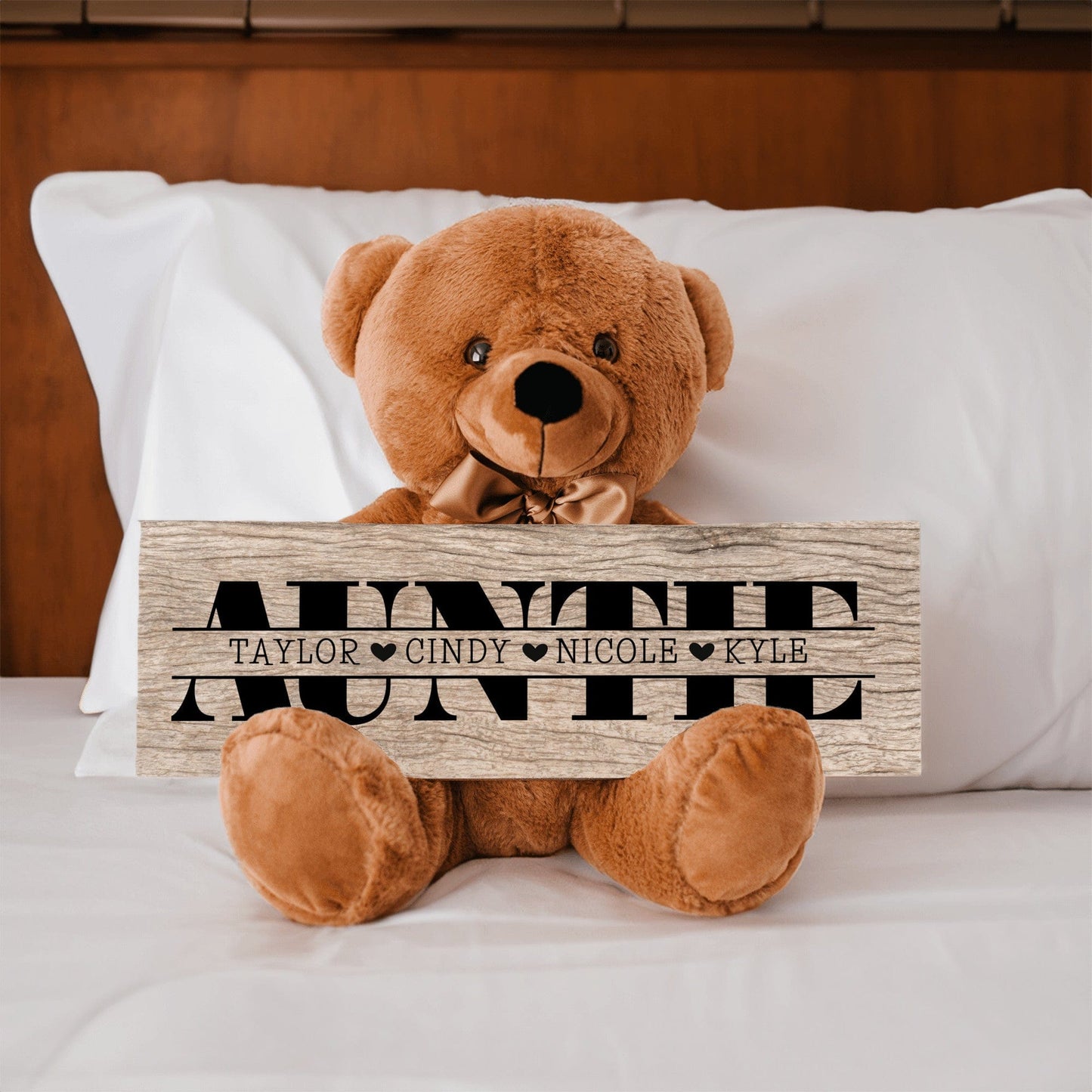 Personalized Teddy Bear For Auntie