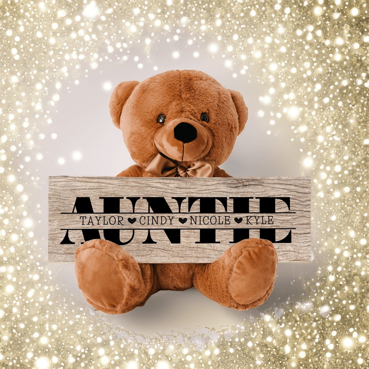 Personalized Teddy Bear For Auntie