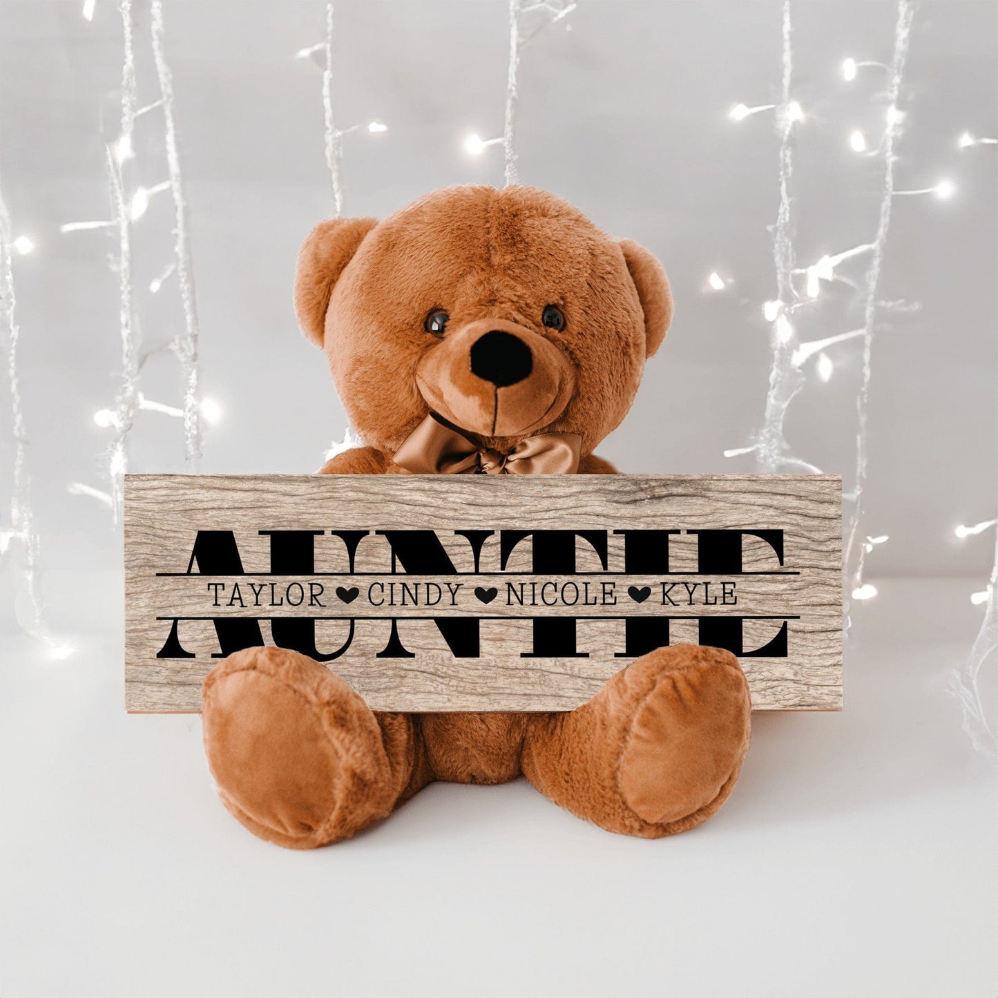 Personalized Teddy Bear For Auntie